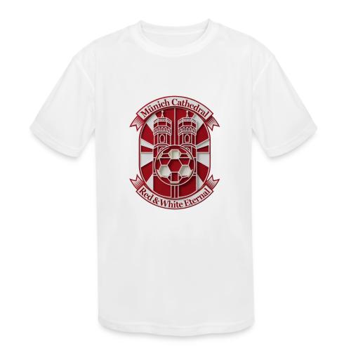 Munich Cathedral T Shirt, German Football Fan Gift - Kids' Moisture Wicking Performance T-Shirt
