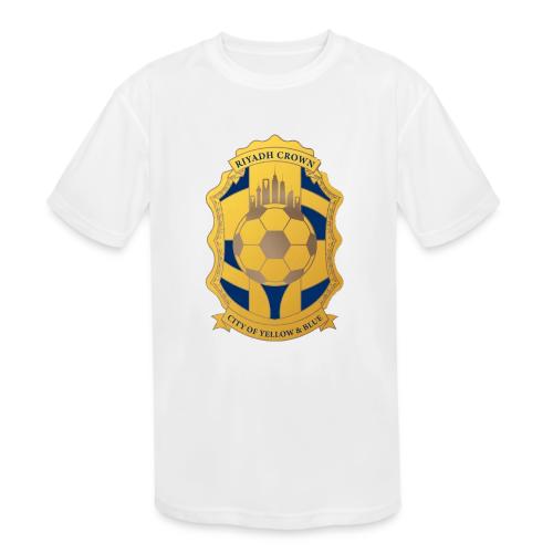 Riyadh Crown T Shirt, Modern Desert Pride Gift - Kids' Moisture Wicking Performance T-Shirt