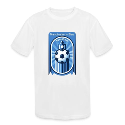 Manchester is Blue Soccer City T Shirt, Apparel - Kids' Moisture Wicking Performance T-Shirt