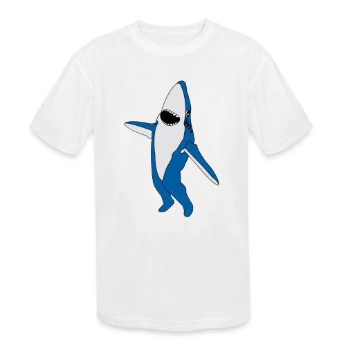 Dancing Shark! - Kids' Moisture Wicking Performance T-Shirt
