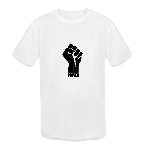 Black Power Fist - Kids' Moisture Wicking Performance T-Shirt