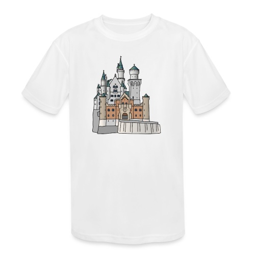 Neuschwanstein Castle, Bavaria - Kids' Moisture Wicking Performance T-Shirt
