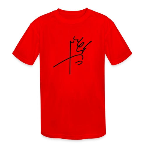 Mohammadreza Shah Pahlavi signature - Kids' Moisture Wicking Performance T-Shirt