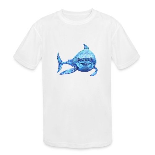 sharp shark - Kids' Moisture Wicking Performance T-Shirt