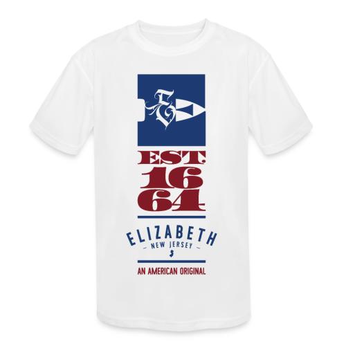 American Original - Rebel E 1664 - RWB - Kids' Moisture Wicking Performance T-Shirt