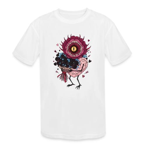 Gothic Valentine Eldritch Bloom – Dark Rom - Kids' Moisture Wicking Performance T-Shirt