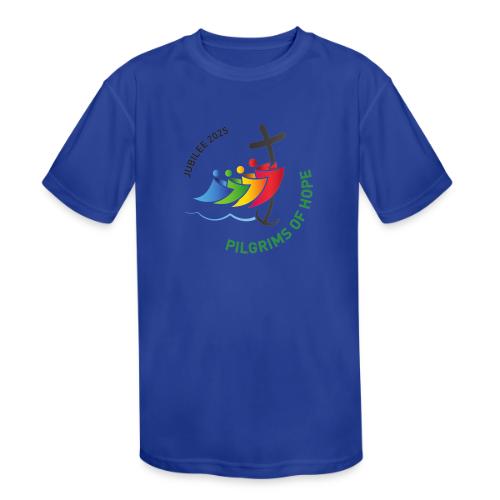 pilgrims of hope 2025 logo (Jubilee Year 2025) - Kids' Moisture Wicking Performance T-Shirt