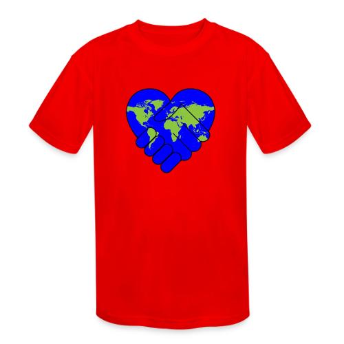 World United in Love - Kids' Moisture Wicking Performance T-Shirt