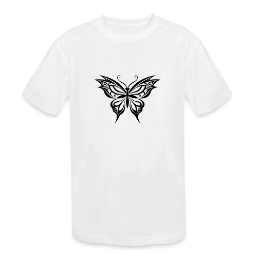 Stenciled🦋 BUTTERFLY - Kids' Moisture Wicking Performance T-Shirt