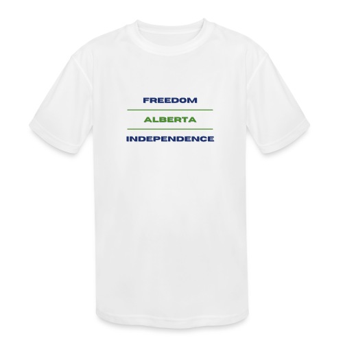 ALBERTA INDEPENDENCE - Kids' Moisture Wicking Performance T-Shirt