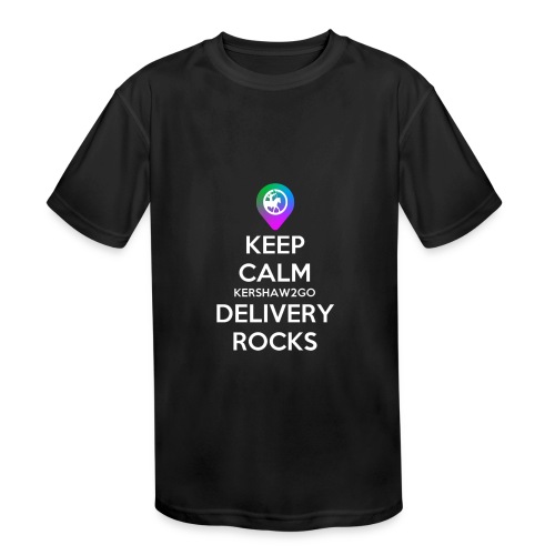 Keep Calm Kershaw2Go Delivery Rocks - Kids' Moisture Wicking Performance T-Shirt