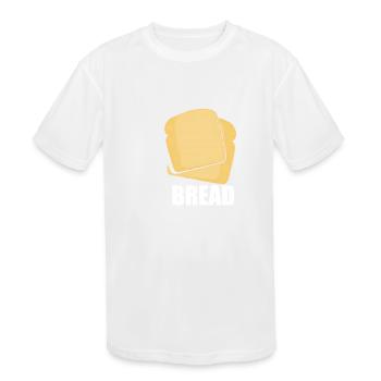 BREAD - Kids' Moisture Wicking Performance T-Shirt - white - Front