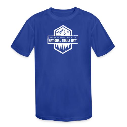 National Trails Day®: Mountain and Forest Hex - Kids' Moisture Wicking Performance T-Shirt