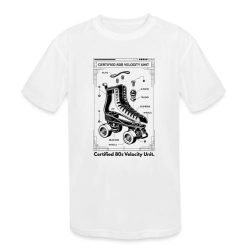 Retro Roller Skate T-Shirt - Kids' Moisture Wicking Performance T-Shirt