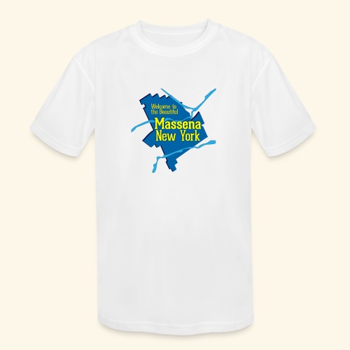Massena NY Blue - Kids' Moisture Wicking Performance T-Shirt
