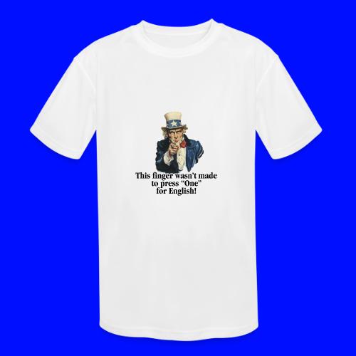 Uncle Sam - Finger - Kids' Moisture Wicking Performance T-Shirt