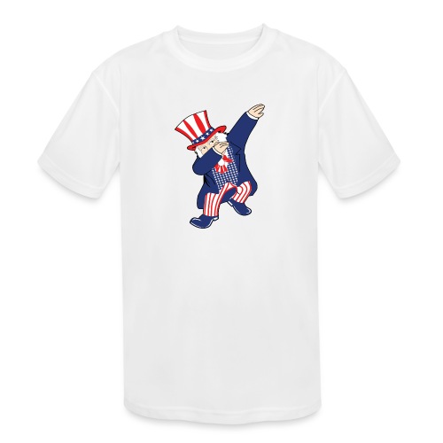 Dab Uncle Sam - Kids' Moisture Wicking Performance T-Shirt