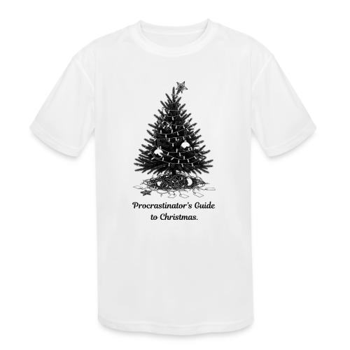 Procrastinator's Guide Christmas T-Shirt - Kids' Moisture Wicking Performance T-Shirt