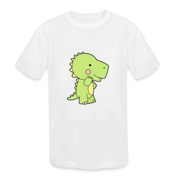 AdoraSaurus - Kids' Moisture Wicking Performance T-Shirt - white - Front