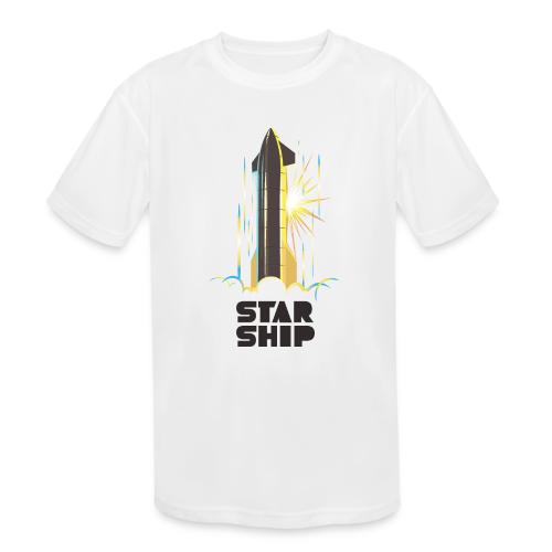Star Ship Earth - Light - Kids' Moisture Wicking Performance T-Shirt