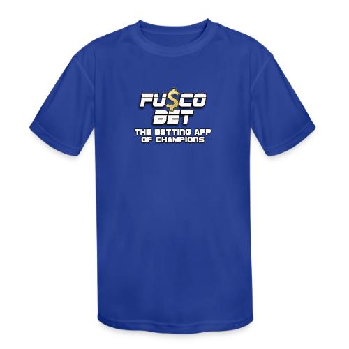Official FuscoBet Logo - Kids' Moisture Wicking Performance T-Shirt
