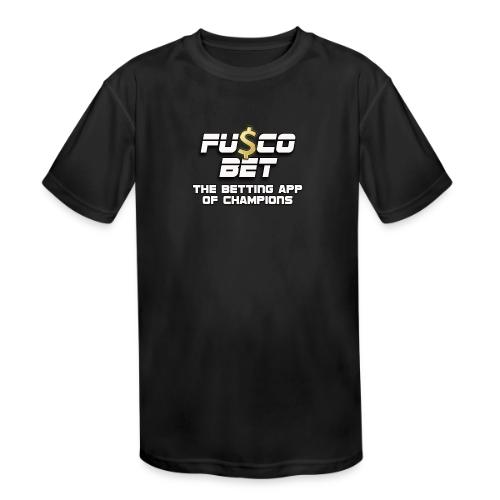 Official FuscoBet Logo - Kids' Moisture Wicking Performance T-Shirt