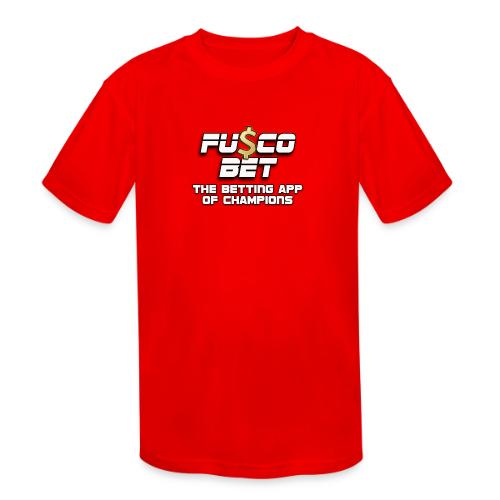 Official FuscoBet Logo - Kids' Moisture Wicking Performance T-Shirt
