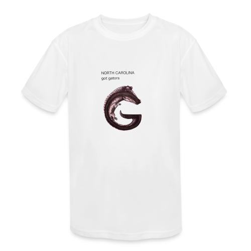 North Carolina gator - Kids' Moisture Wicking Performance T-Shirt