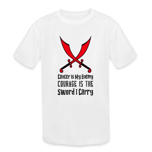Cancer is My Enemy - Kids' Moisture Wicking Performance T-Shirt