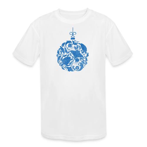 Coastal Christmas Ornament - Kids' Moisture Wicking Performance T-Shirt