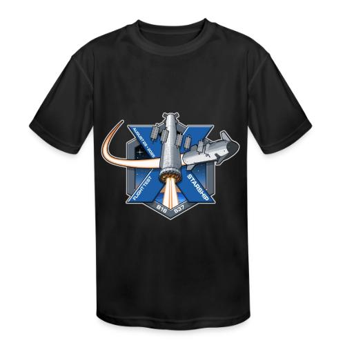 Starship Flight 10 Patch - Kids' Moisture Wicking Performance T-Shirt