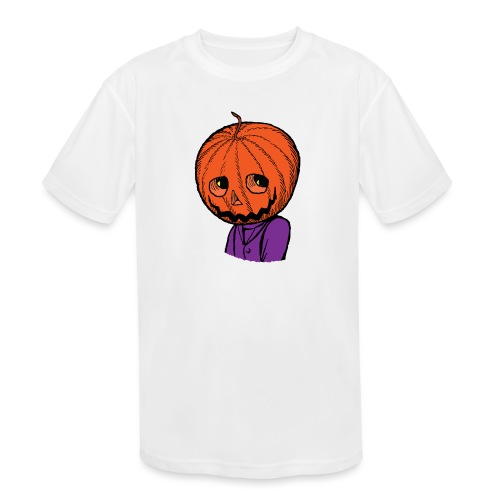 Pumpkin Head Halloween - Kids' Moisture Wicking Performance T-Shirt