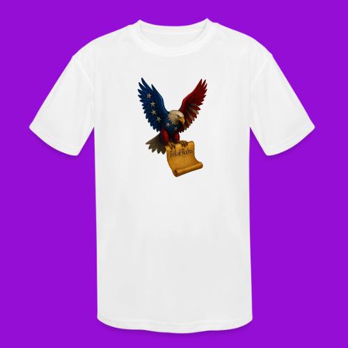 Bill of Rights Bald Eagle - Kids' Moisture Wicking Performance T-Shirt