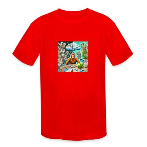 DALLE 2025 09 13 15 58 23 A conceptual illus - Kids' Moisture Wicking Performance T-Shirt