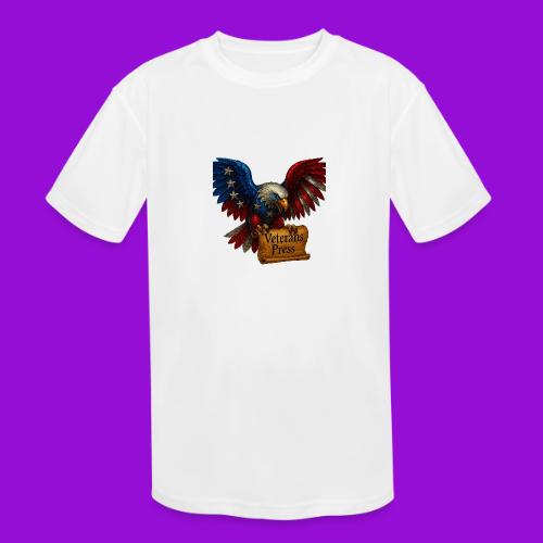 Veterans Press Bald Eagle - Kids' Moisture Wicking Performance T-Shirt