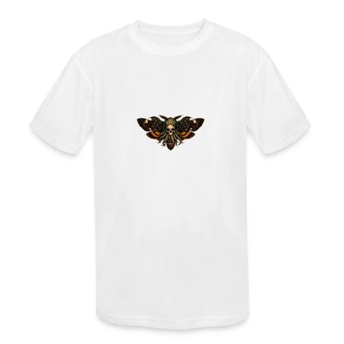 Cthulhu Moth Skull - Kids' Moisture Wicking Performance T-Shirt