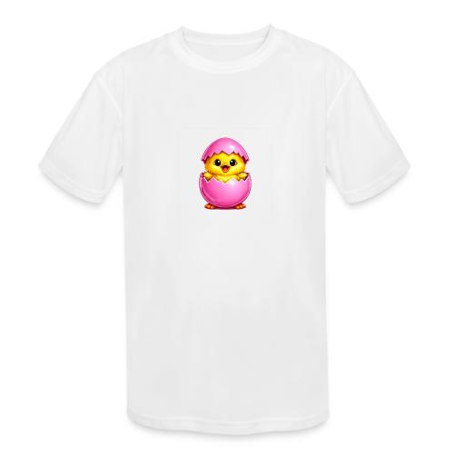 Easter Chick Pink - Kids' Moisture Wicking Performance T-Shirt