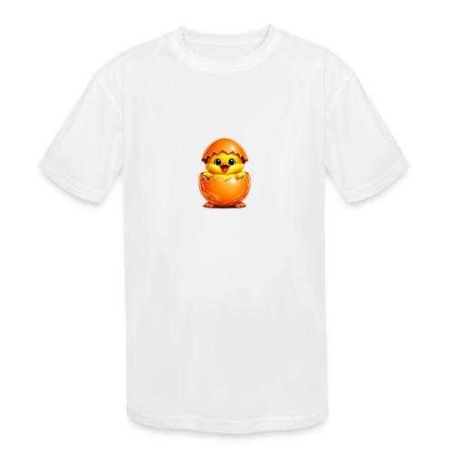 Easter Chick Orange - Kids' Moisture Wicking Performance T-Shirt