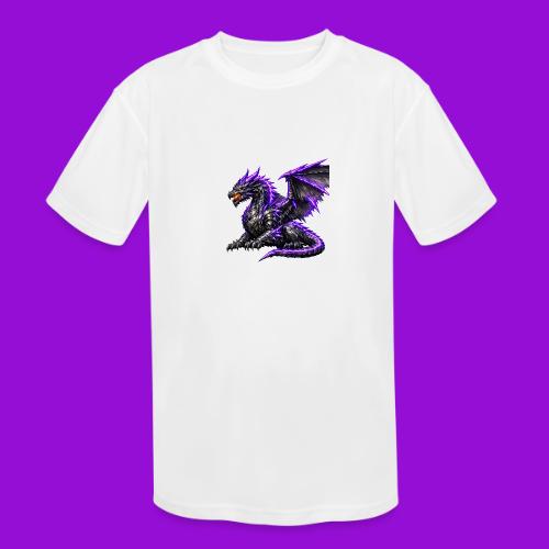 Neon Dragon at Rest - Kids' Moisture Wicking Performance T-Shirt