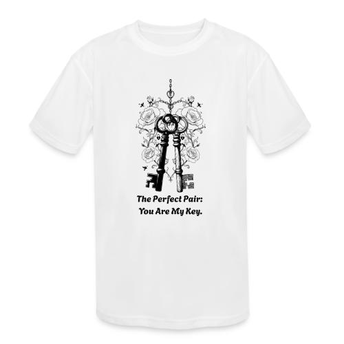 Valentine love keys - Kids' Moisture Wicking Performance T-Shirt