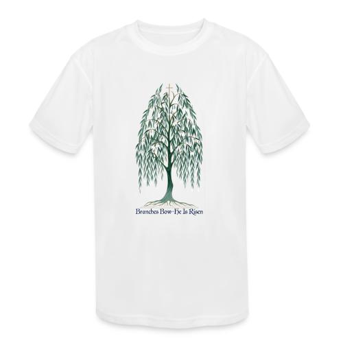 Easter Branches Bow Willow T Shirt, Easter Gift - Kids' Moisture Wicking Performance T-Shirt
