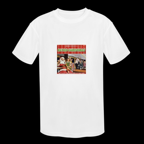 Retro Christmas Album Artwork - Kids' Moisture Wicking Performance T-Shirt