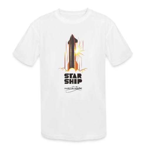 Star Ship Mars - Light - With Logo - Kids' Moisture Wicking Performance T-Shirt