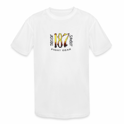 Coloured Trevor Loomes 187 Fight Gear Logo - Kids' Moisture Wicking Performance T-Shirt