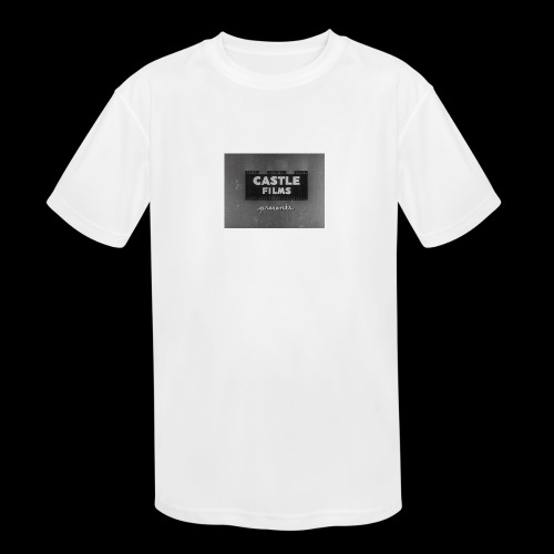 Castle Films Presents Logo - Kids' Moisture Wicking Performance T-Shirt