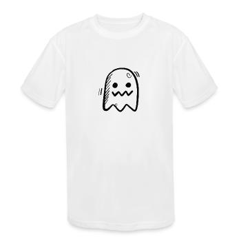 a ghost - Kids' Moisture Wicking Performance T-Shirt - white - Front