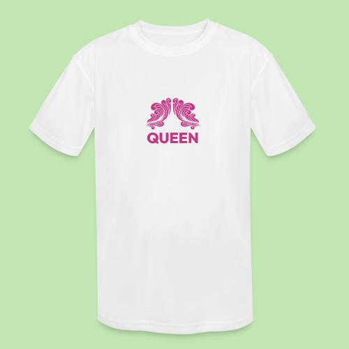 Queenlisse™ Signature Crown T-Shirt – Elegant - Kids' Moisture Wicking Performance T-Shirt