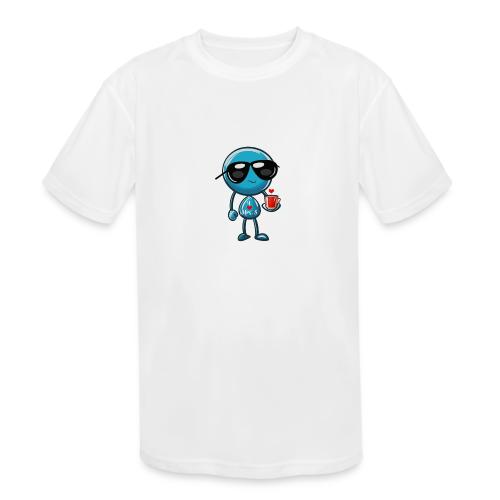 Smoon_I love Mrs S_Blue - Kids' Moisture Wicking Performance T-Shirt