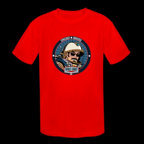 Spaceboy - Space Cadet Badge - Kids' Moisture Wicking Performance T-Shirt