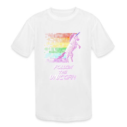 Follow The Unicorn - Kids' Moisture Wicking Performance T-Shirt